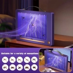 Lámpara Antimosquitos Eléctrica Recargable Blanca - Trampa Silenciosa con Luz UV, Interior y Exterio Lámpara Antimosquitos Eléctrica Recargable Blanca - Trampa Silenciosa con Luz UV, Interior y Exterio
