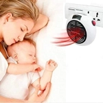 Mini Estufa Calentador Eléctrico 1350W - Enchufe Calefactor con Mando a Distancia y Pantalla LED Mini Estufa Calentador Eléctrico 1350W - Enchufe Calefactor con Mando a Distancia y Pantalla LED