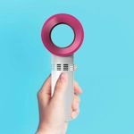 Ventilador Portátil sin Aspas - Mini Enfriador de Mano Recargable USB con 3 Velocidades Ventilador Portátil sin Aspas - Mini Enfriador de Mano Recargable USB con 3 Velocidades