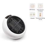 Mini Estufa Calentador Eléctrico 1350W - Enchufe Calefactor con Mando a Distancia y Pantalla LED Mini Estufa Calentador Eléctrico 1350W - Enchufe Calefactor con Mando a Distancia y Pantalla LED