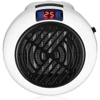 Mini Estufa Calentador Eléctrico 1350W - Enchufe Calefactor con Mando a Distancia y Pantalla LED
