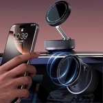 Soporte Magnético para Teléfono con Ventosa al Vacío – Diseño Compacto y Estable para Coche Soporte Magnético para Teléfono con Ventosa al Vacío – Diseño Compacto y Estable para Coche