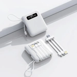 Power Bank 10000mAh con Cables Integrados Power Bank 10000mAh con Cables Integrados