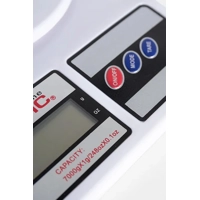 Báscula de Cocina Digital LCD Basic Home - 7 kg, Color Blanco