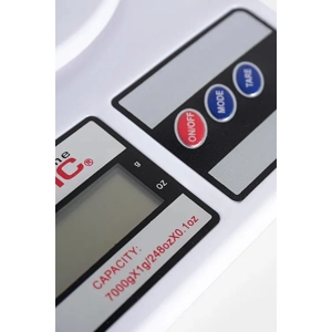 Báscula de Cocina Digital LCD Basic Home - 7 kg, Color Blanco