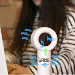 Ventilador Portátil sin Aspas - Mini Enfriador de Mano Recargable USB con 3 Velocidades Ventilador Portátil sin Aspas - Mini Enfriador de Mano Recargable USB con 3 Velocidades