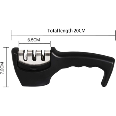 Afilador de Cuchillos Profesional - Sistema de Afilado en 3 Etapas para Cuchillos de Acero, Cerámica Afilador de Cuchillos Profesional - Sistema de Afilado en 3 Etapas para Cuchillos de Acero, Cerámica
