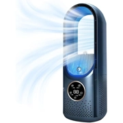 Mini Aire Acondicionado Portátil Sin Aspas – Ventilador USB 6 Velocidades con Temporizador y Luz Amb