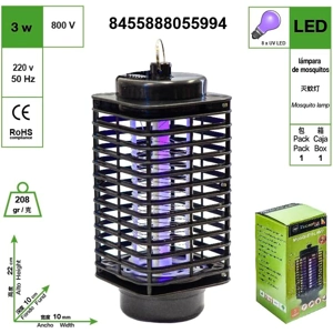 Lámpara Repelente de Mosquitos AMBE - Matamosquitos Eléctrico Recargable con Luz UV Portátil para In