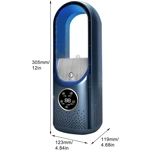 Mini Aire Acondicionado Portátil Sin Aspas – Ventilador USB 6 Velocidades con Temporizador y Luz Amb Mini Aire Acondicionado Portátil Sin Aspas – Ventilador USB 6 Velocidades con Temporizador y Luz Amb