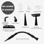 Vaporeta de Limpieza de Mano Portátil Multiusos - Con 9 Accesorios para Todo Tipo de Superficies Vaporeta de Limpieza de Mano Portátil Multiusos - Con 9 Accesorios para Todo Tipo de Superficies