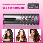 Rizador de Pelo Automático Inalámbrico - Rizador de Cerámica USB Portátil para Rizos Duraderos Rizador de Pelo Automático Inalámbrico - Rizador de Cerámica USB Portátil para Rizos Duraderos