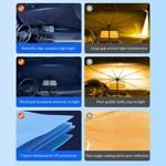 Parasol de coche: Protección solar avanzada y fácil de usar Parasol de coche: Protección solar avanzada y fácil de usar