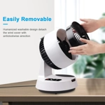 Ventilador Turbo Silencioso de Mesa con Circulación de Aire 3D - Temporizador, Mando a Distancia y O Ventilador Turbo Silencioso de Mesa con Circulación de Aire 3D - Temporizador, Mando a Distancia y O