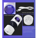 Antimosquitos Killer - Lámpara USB LED Repelente Silenciosa para el Hogar y Dormitorio Antimosquitos Killer - Lámpara USB LED Repelente Silenciosa para el Hogar y Dormitorio