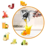 Exprimidor Manual de Frutas en Acero Inoxidable - Exprimidor de Limón y Naranja con Filtro Desmontab Exprimidor Manual de Frutas en Acero Inoxidable - Exprimidor de Limón y Naranja con Filtro Desmontab