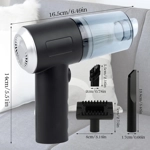 Aspiradora de Mano Inalámbrica - Mini Aspiradora para Autos, Coche, Oficina y Hogar con Carga USB Aspiradora de Mano Inalámbrica - Mini Aspiradora para Autos, Coche, Oficina y Hogar con Carga USB