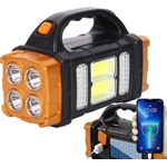 Foco LED Solar Recargable – Linterna de Camping con 4 Modos de Luz, Impermeable IP44, Gran Angular, Foco LED Solar Recargable – Linterna de Camping con 4 Modos de Luz, Impermeable IP44, Gran Angular,
