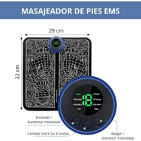 Masajeador de Pies Eléctrico EMS - Alivio Total con Estimulación Eléctrica Muscular