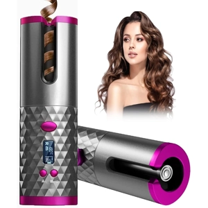 Rizador de Pelo Automático Inalámbrico - Rizador de Cerámica USB Portátil para Rizos Duraderos