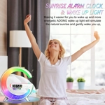 Lámpara de Escritorio LED Inteligente - Luz Ambiental con Carga Inalámbrica, Despertador y Altavoz B Lámpara de Escritorio LED Inteligente - Luz Ambiental con Carga Inalámbrica, Despertador y Altavoz B