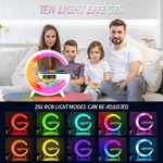 Lámpara de Escritorio LED Inteligente - Luz Ambiental con Carga Inalámbrica, Despertador y Altavoz B Lámpara de Escritorio LED Inteligente - Luz Ambiental con Carga Inalámbrica, Despertador y Altavoz B