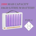 Lámpara Antimosquitos Eléctrica Recargable Blanca - Trampa Silenciosa con Luz UV, Interior y Exterio Lámpara Antimosquitos Eléctrica Recargable Blanca - Trampa Silenciosa con Luz UV, Interior y Exterio