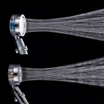 Cabezal de Ducha con Cargador Turbo - Alcachofa de Ducha con Presión Ajustable y Diseño de Hélice Cabezal de Ducha con Cargador Turbo - Alcachofa de Ducha con Presión Ajustable y Diseño de Hélice