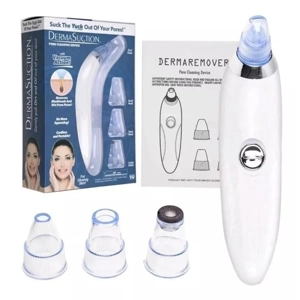 Máquina Succionadora de Puntos Negros USB Pro - Elimina Acné, Grasa y Limpia Poros con 4 Cabezas Int