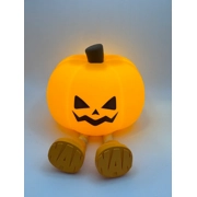 Lámpara de Noche Calabaza Halloween – Silicona Suave, Táctil y Recargable