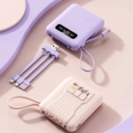 Power Bank 10000mAh con Cables Integrados Power Bank 10000mAh con Cables Integrados