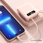 Power Bank 10000mAh con Cables Integrados Power Bank 10000mAh con Cables Integrados