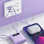 Power Bank 10000mAh con Cables Integrados Power Bank 10000mAh con Cables Integrados