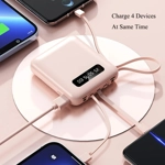 Power Bank 10000mAh con Cables Integrados Power Bank 10000mAh con Cables Integrados