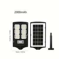 Lámpara LED Solar Exterior con Control Remoto y Sensor de ..