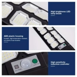Lámpara LED Solar Exterior con Control Remoto y Sensor de Movimiento – 600W (Modelo Grande) Lámpara LED Solar Exterior con Control Remoto y Sensor de Movimiento – 600W (Modelo Grande)