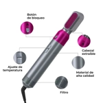 Revolution Hair 5 en 1: Cepillo y Secador Multifunción para un Peinado Profesional en Casa Revolution Hair 5 en 1: Cepillo y Secador Multifunción para un Peinado Profesional en Casa