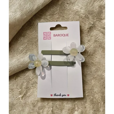 Olive Daisy Hair Clips