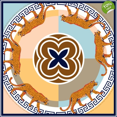 Navy Leopard Parade - LAST ONE