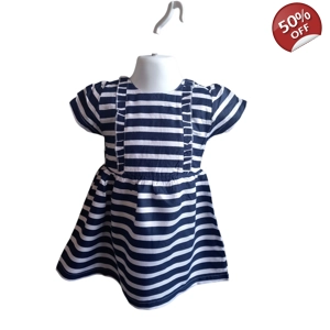 Navy Striped Dress