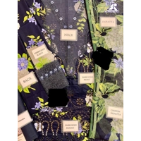 Floral bunch printed dress