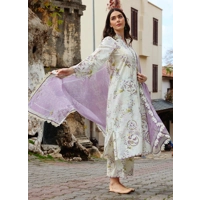 Heavy Chikan Kari Embroidered Unstitched Suit