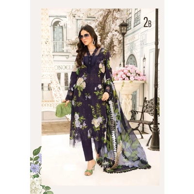 Floral bunch printed dress