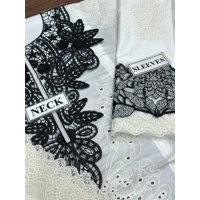 WHITE CHIKAN KARI SUIT