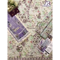 Heavy Chikan Kari Embroidered Unstitched Suit