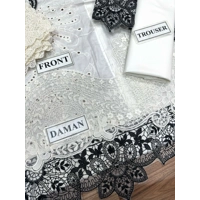 WHITE CHIKAN KARI SUIT