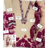 Floral Embroidered Patch Work Dress