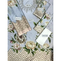 Unique bright handwork dress