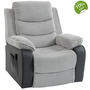 Homcom Power Lift Riser Light Grey Recliner Chair