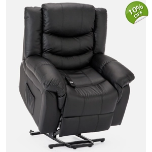 Seattle Electric Riser Black Recliner Chair